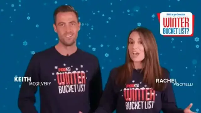 FOX61 Winter Bucket List hosts Keith McGilvery and Rachel Piscitelli